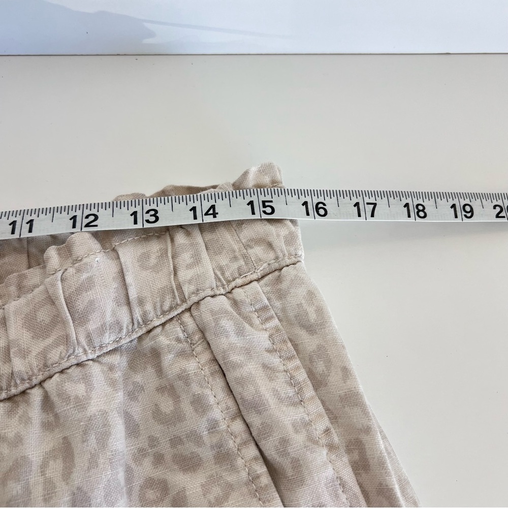 GAP Women's High Waisted Pull On Paper Bag Leopard Print Pants - Picture 5 of 11